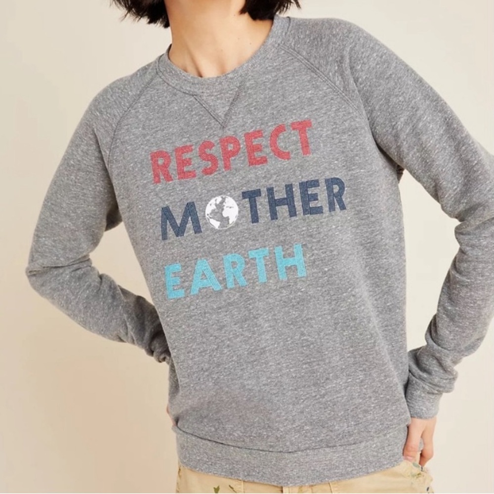 NWOT Sol Angeles Respect Mother Earth Sweatshirt
